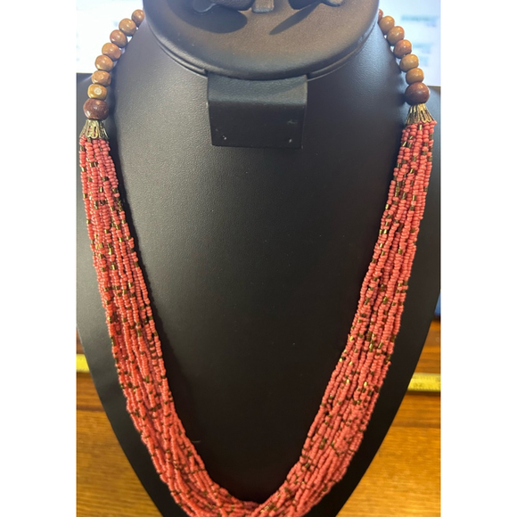 Unbranded Jewelry - Women's Unbranded Coral colored Beaded Necklace